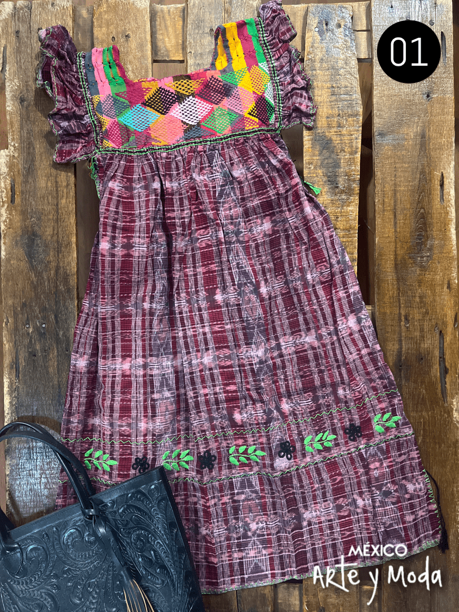 green emerald velvet dress Maxi Dress, Hand Embroidered Loom Dress – Malintzyn main image 1