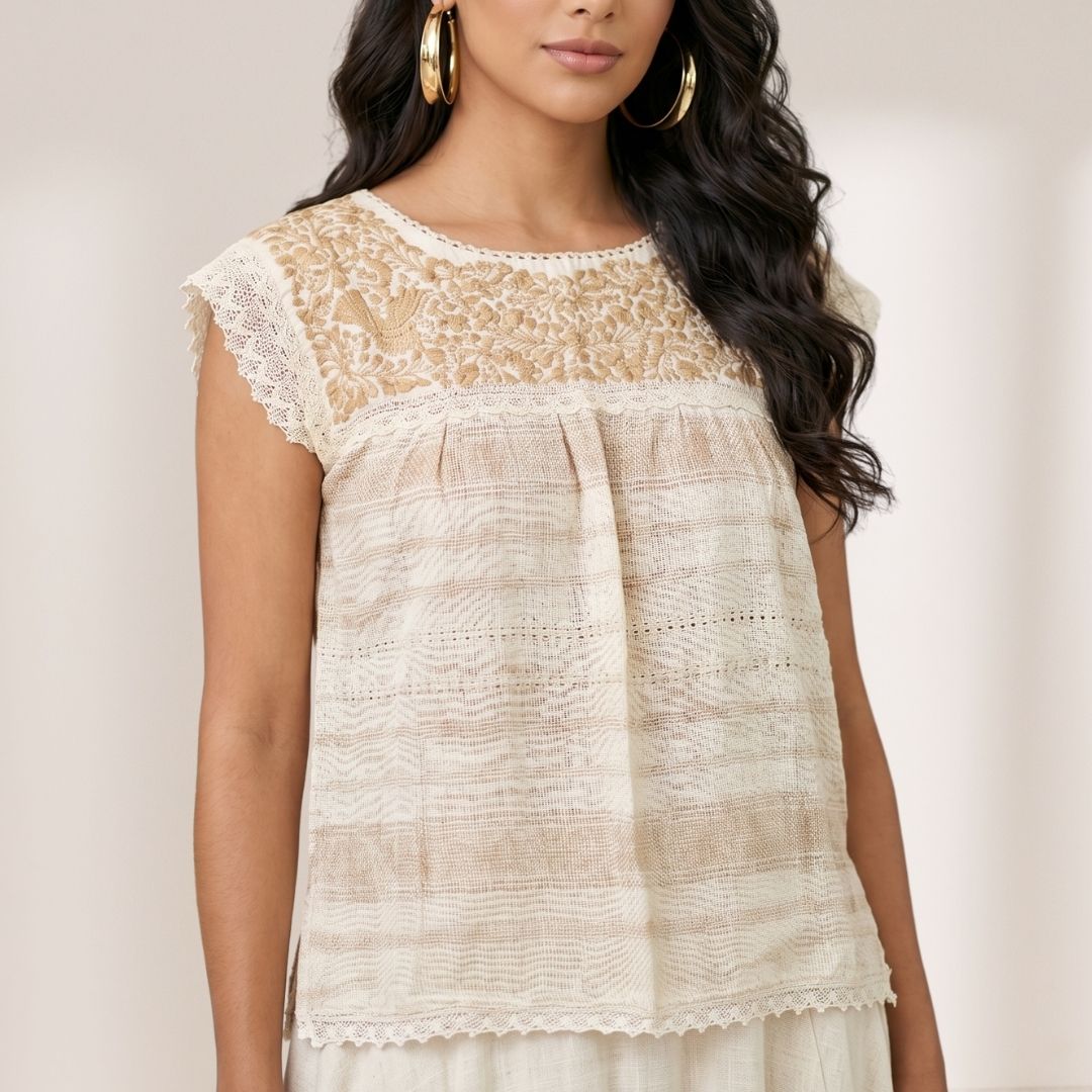 Blusa Paloma Herencia | Telar matizado