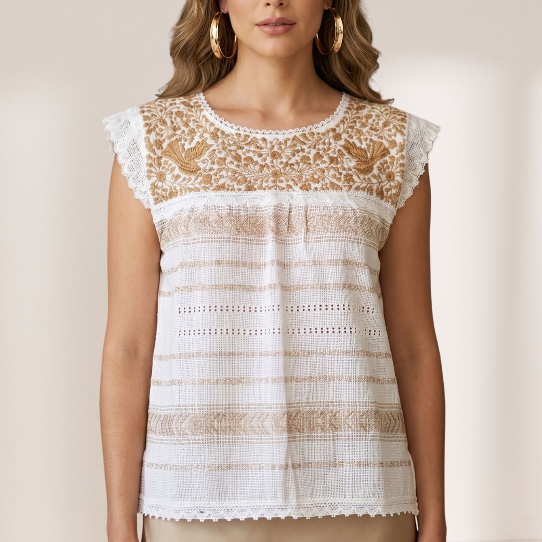 Blusa Paloma Herencia | Telar matizado