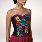 Bustier Mestizo | Bordado Alto Brillo