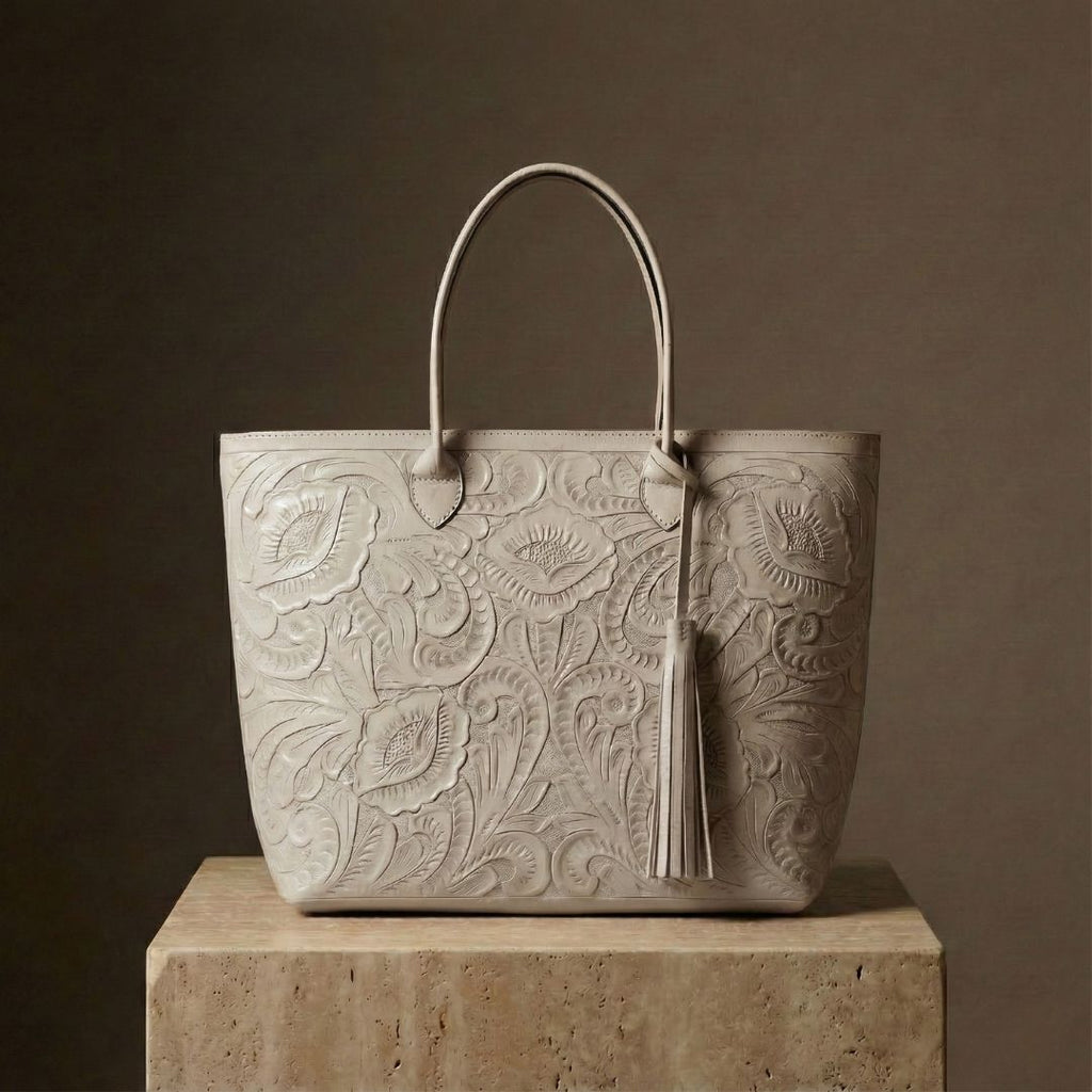 Bolso Tote Rafaela ✨ Pieza de Autor Cincelada a Mano