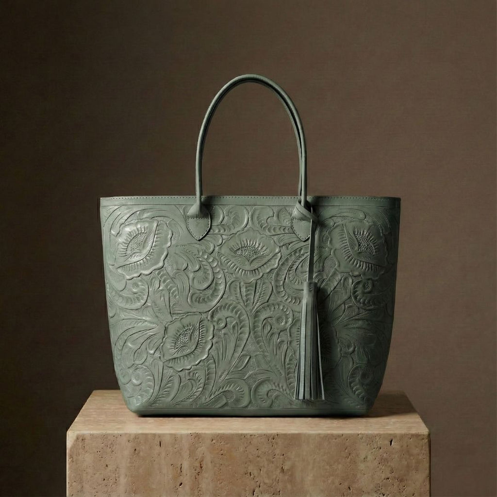 Bolso Tote Rafaela ✨ Pieza de Autor Cincelada a Mano