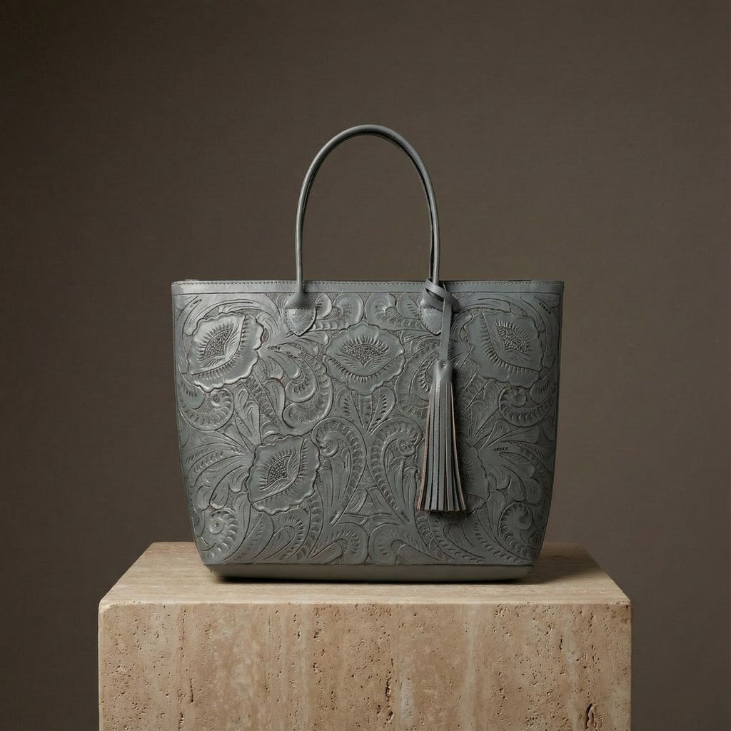 Bolso Tote Rafaela ✨ Pieza de Autor Cincelada a Mano