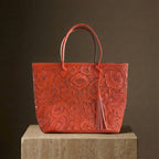 Bolso Tote Rafaela ✨ Pieza de Autor Cincelada a Mano