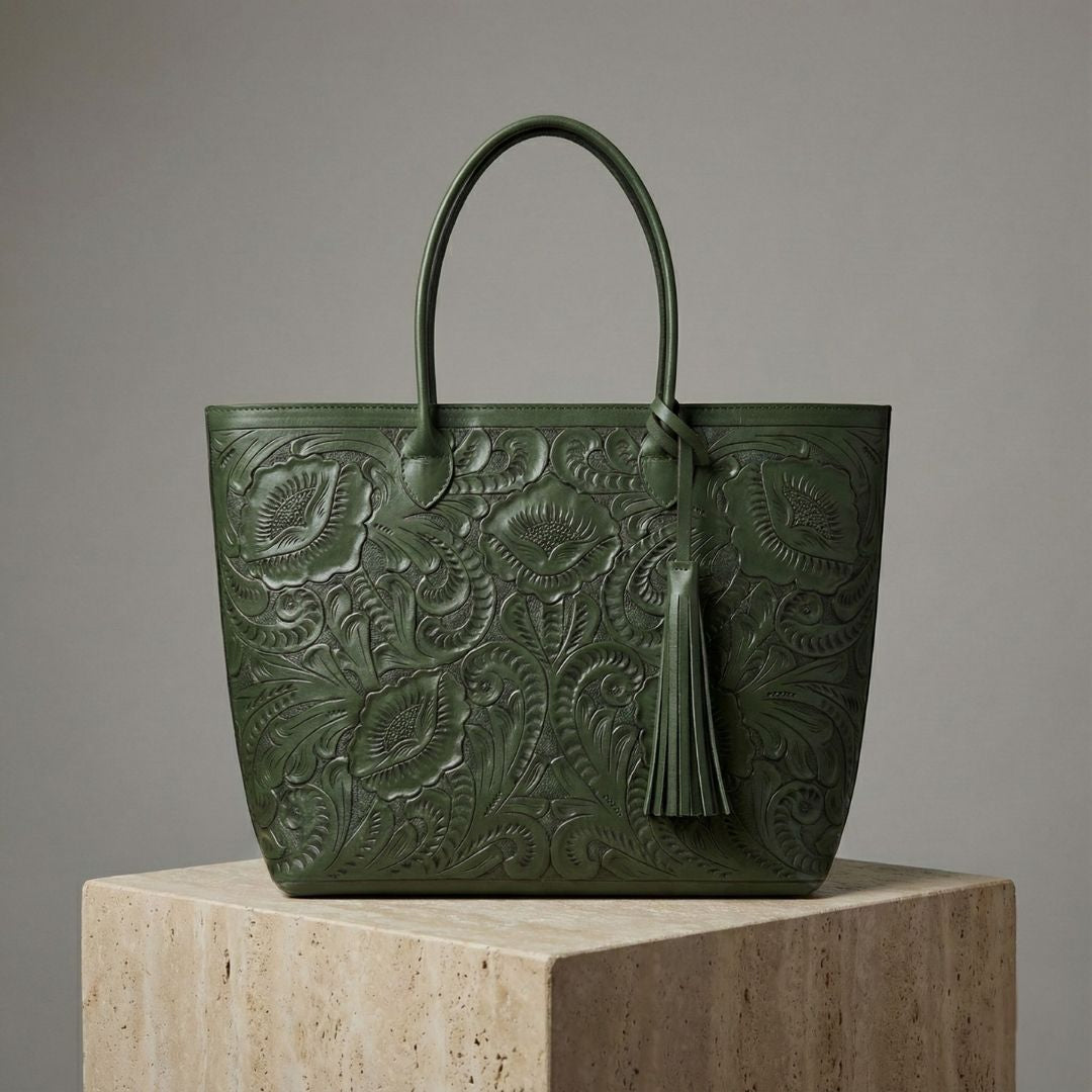 Bolso Tote Rafaela ✨ Pieza de Autor Cincelada a Mano