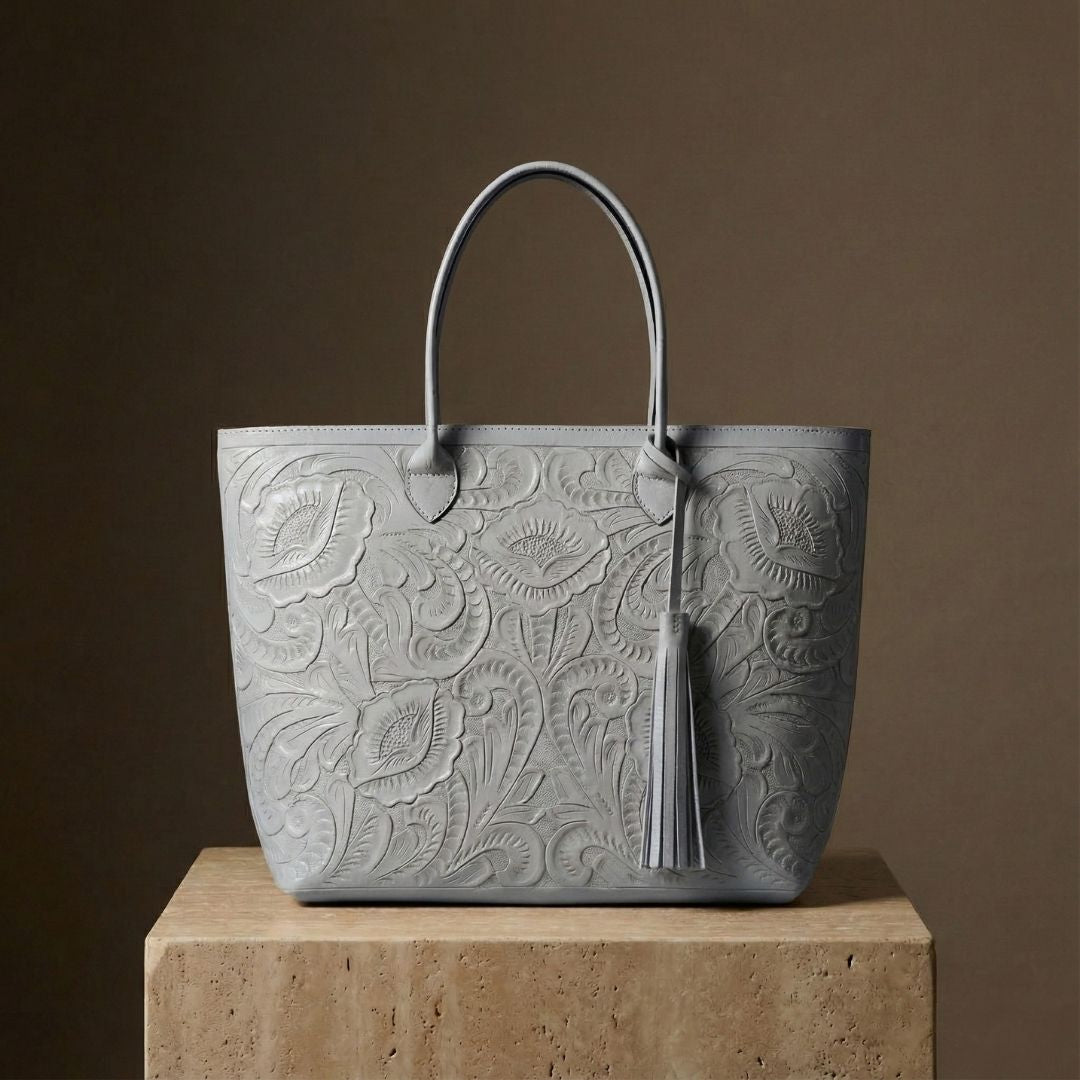 Bolso Tote Rafaela ✨ Pieza de Autor Cincelada a Mano