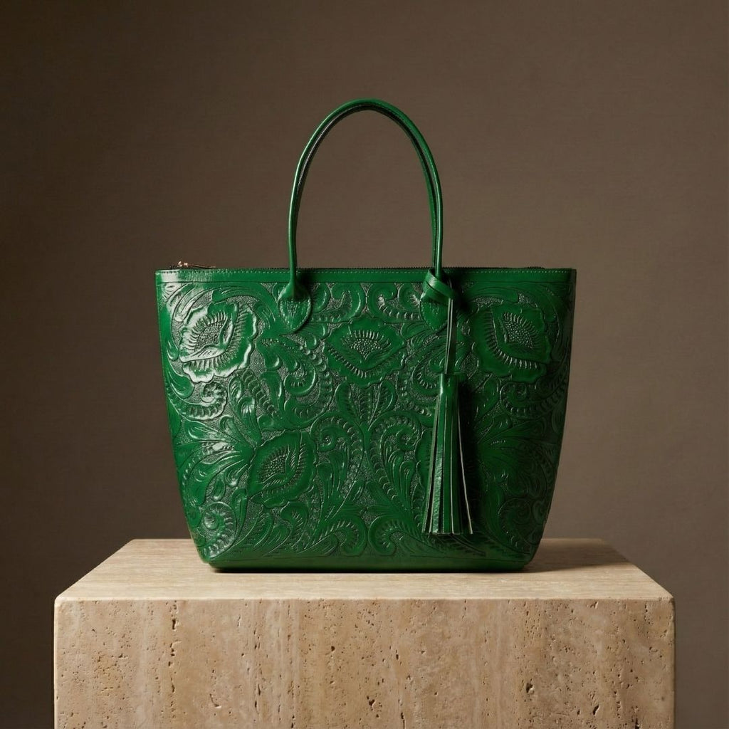 Bolso Tote Rafaela ✨ Pieza de Autor Cincelada a Mano