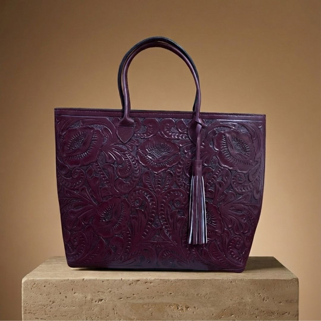 Bolso Tote Rafaela ✨ Pieza de Autor Cincelada a Mano
