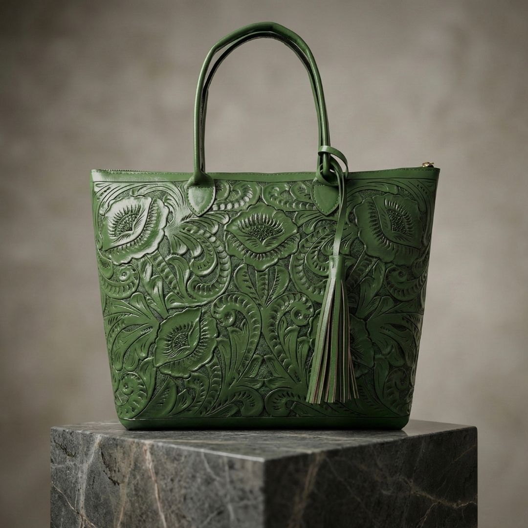 Bolso Tote Rafaela ✨ Pieza de Autor Cincelada a Mano