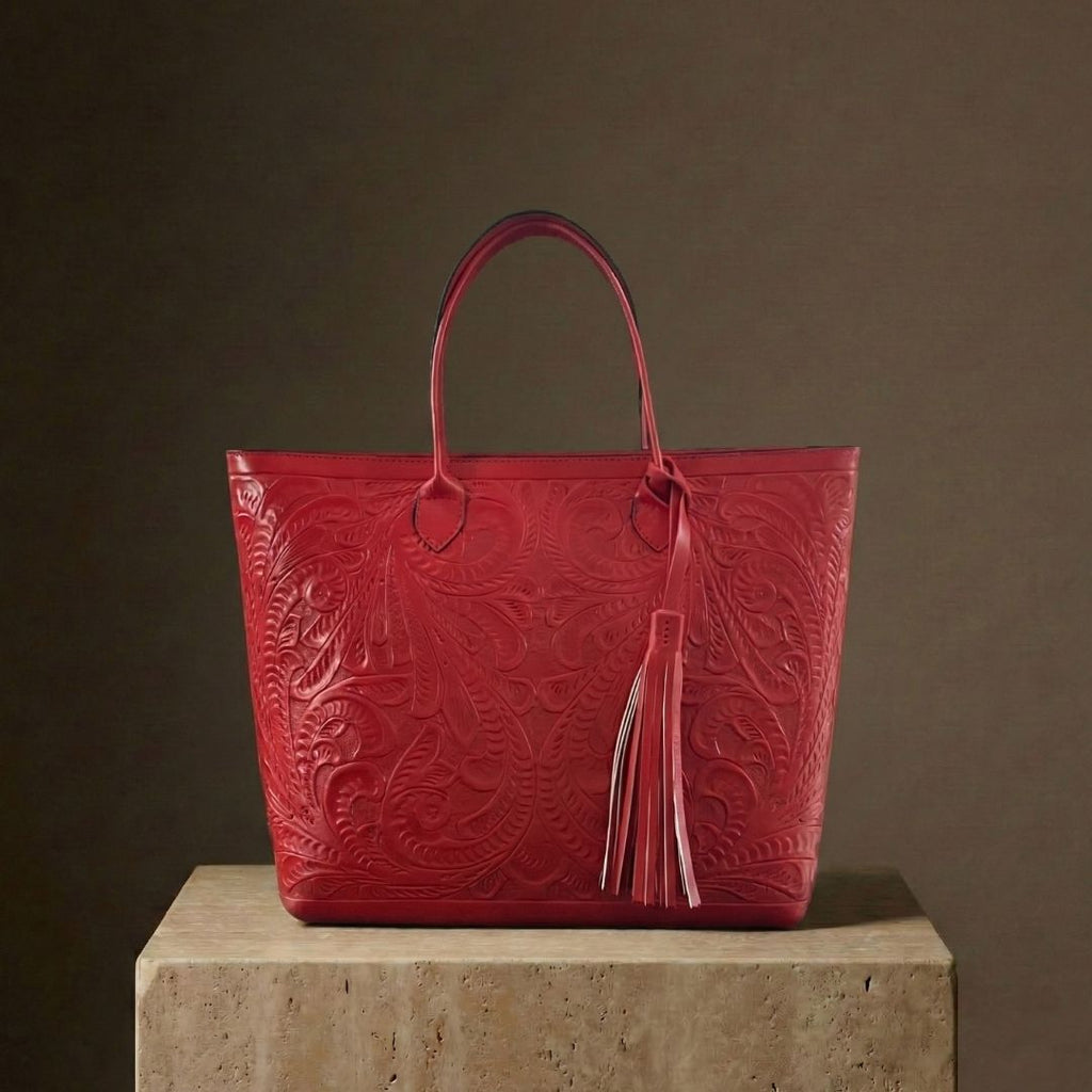 Bolso Tote Rafaela ✨ Pieza de Autor Cincelada a Mano