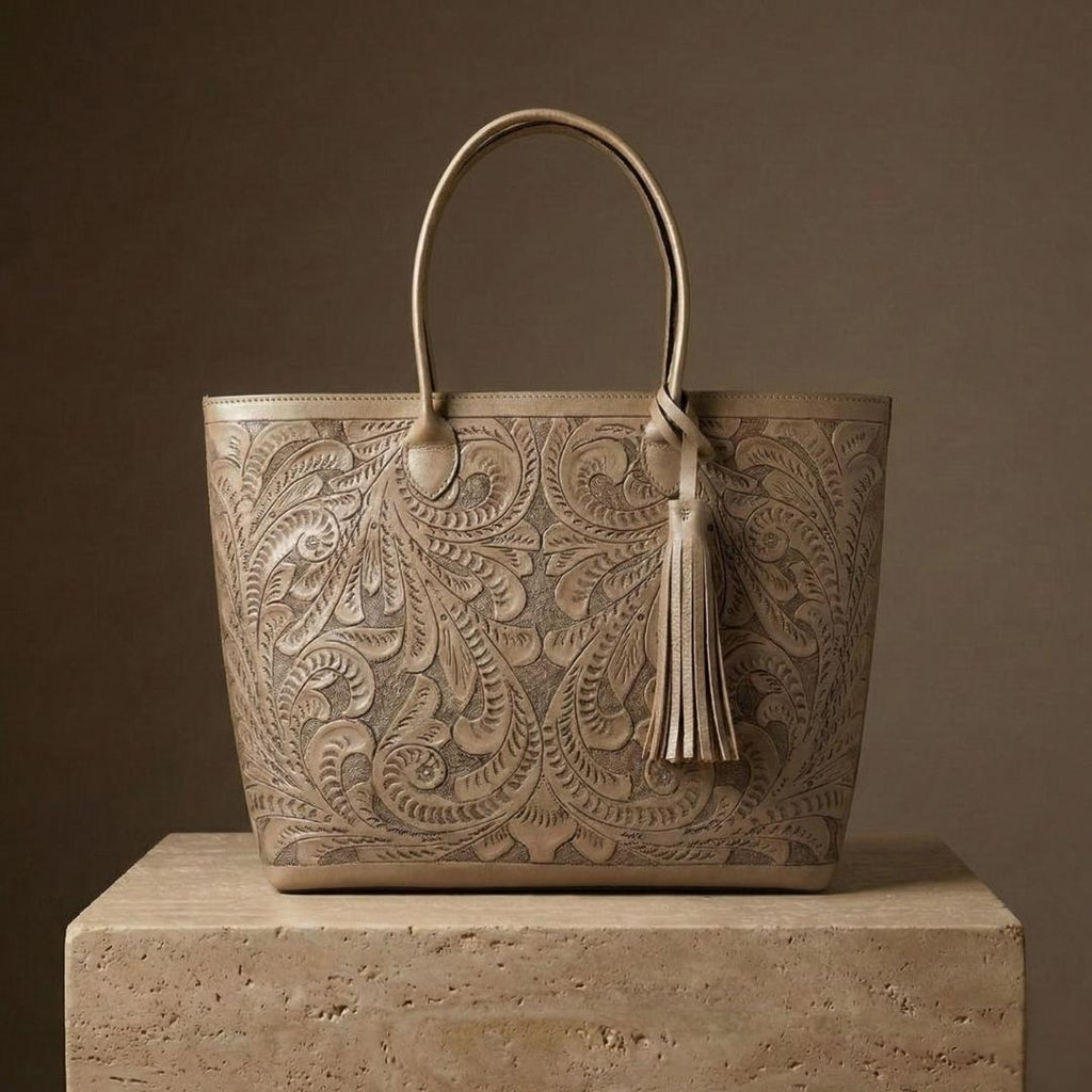 Bolso Tote Rafaela ✨ Pieza de Autor Cincelada a Mano