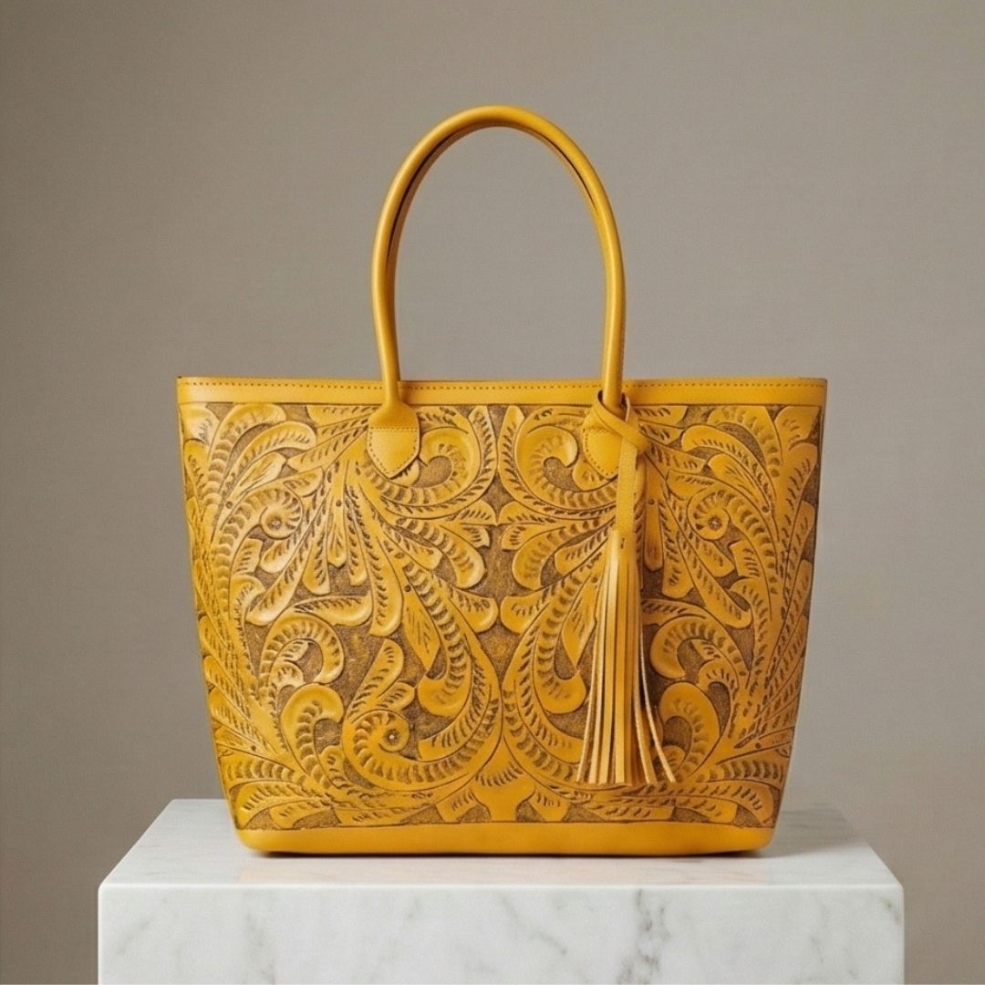 Bolso Tote Rafaela ✨ Pieza de Autor Cincelada a Mano