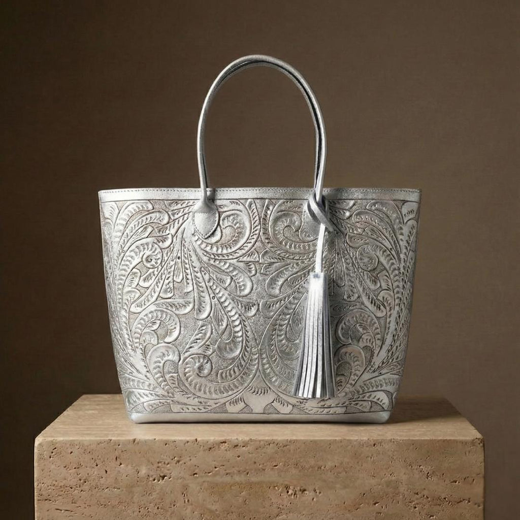 Bolso Tote Rafaela ✨ Pieza de Autor Cincelada a Mano