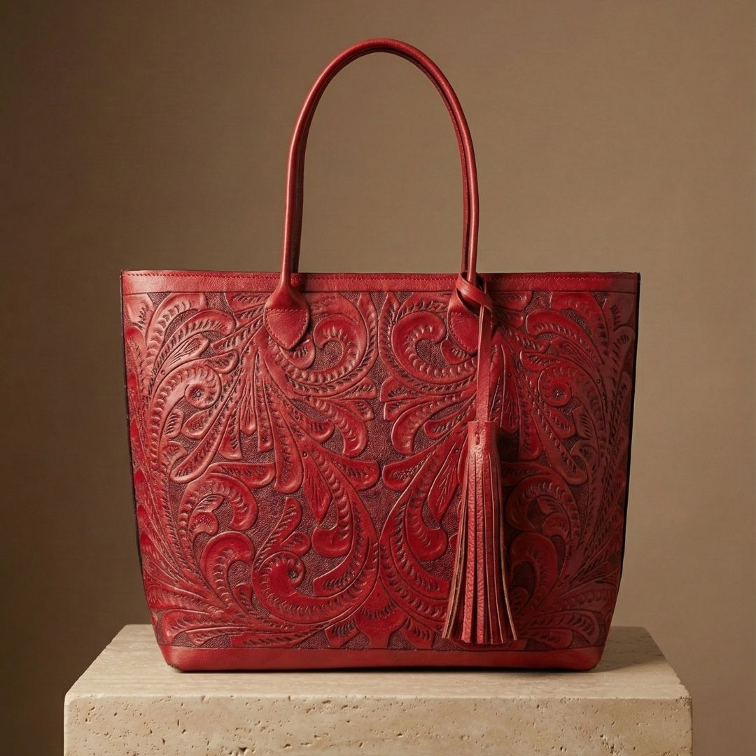 Bolso Tote Rafaela ✨ Pieza de Autor Cincelada a Mano