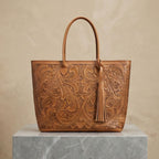 Bolso Tote Rafaela ✨ Pieza de Autor Cincelada a Mano