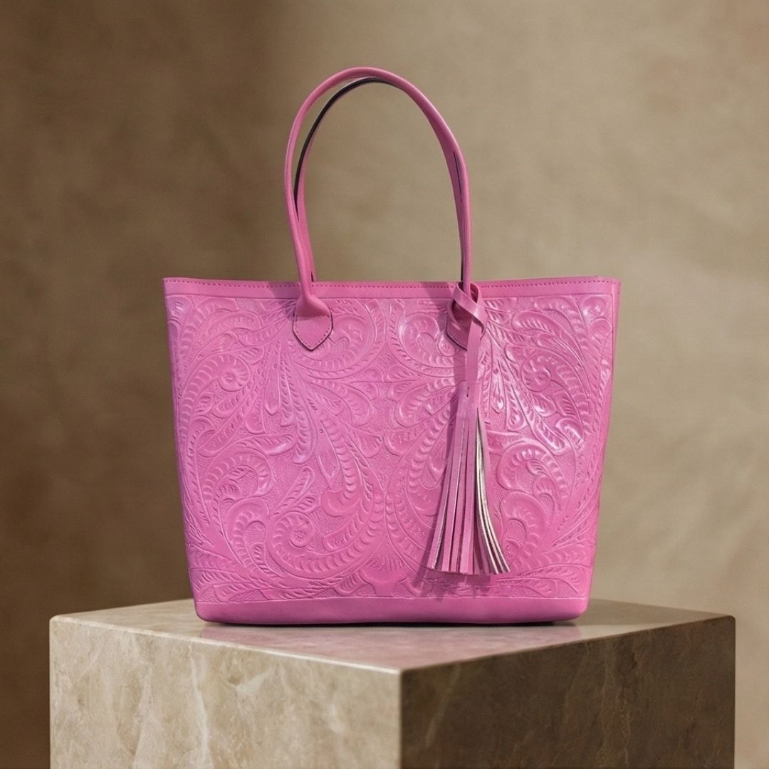 Bolso Tote Rafaela ✨ Pieza de Autor Cincelada a Mano