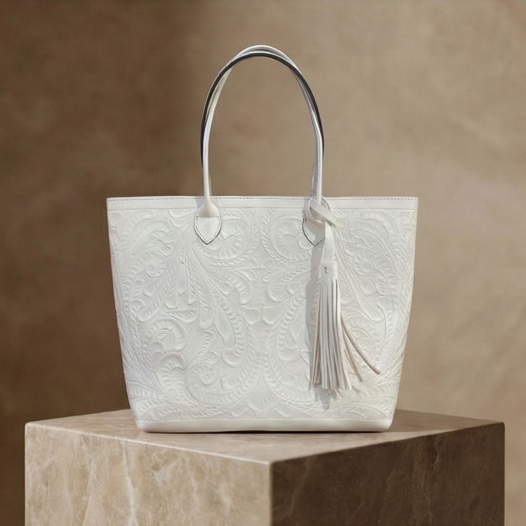 Bolso Tote Rafaela ✨ Pieza de Autor Cincelada a Mano
