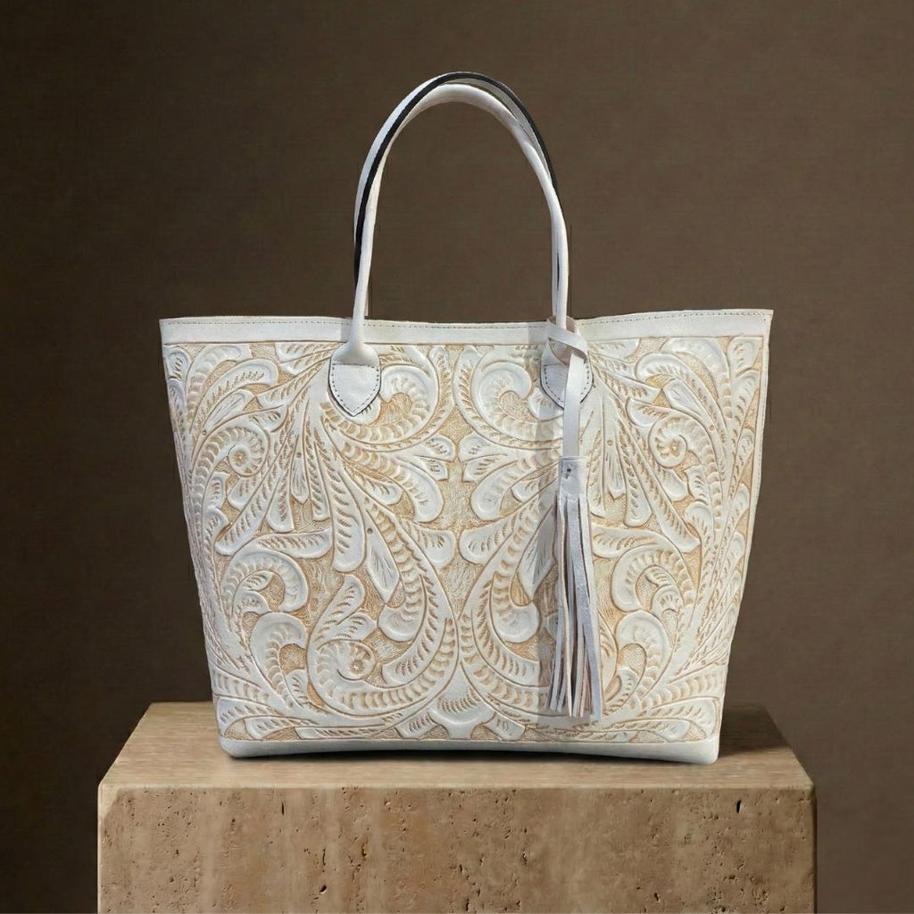 Bolso Tote Rafaela ✨ Pieza de Autor Cincelada a Mano