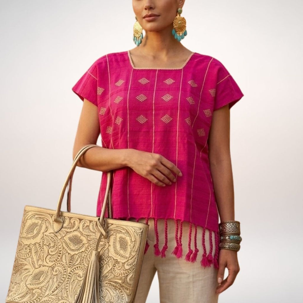 Huipil Cuatro Rumbos | Corto | Telar de Cintura