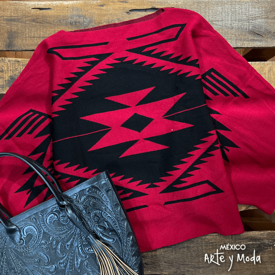 Tribal Knitted Poncho