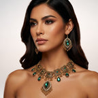 Set Marquesa – Collar y Pendientes en Bronce Envejecido