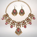 Set Marquesa – Collar y Pendientes en Bronce Envejecido