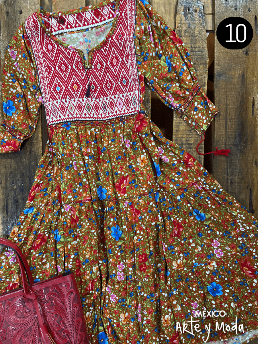 San Andres Rayon Printed Dress