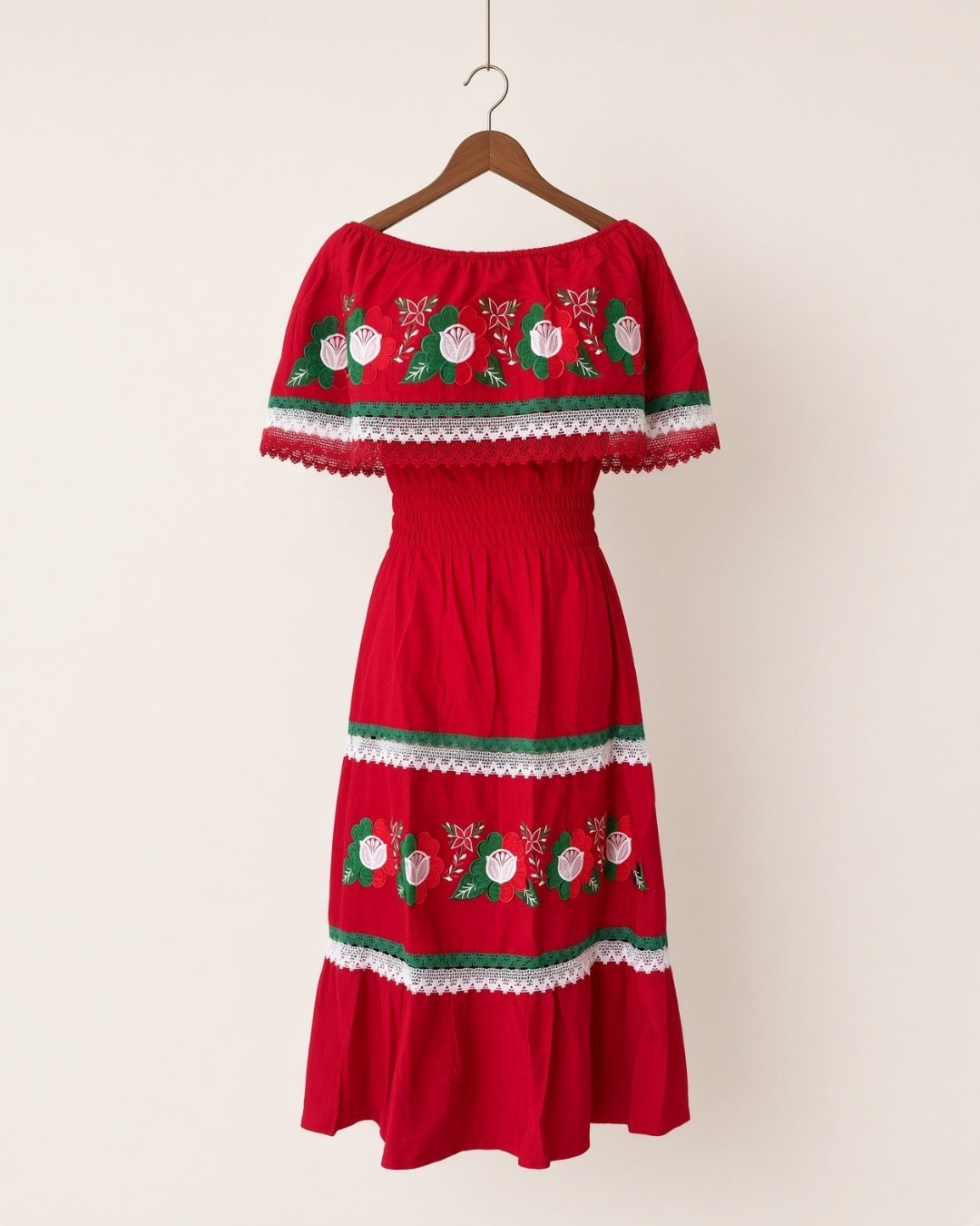 Vestido Campesino Flor Patria