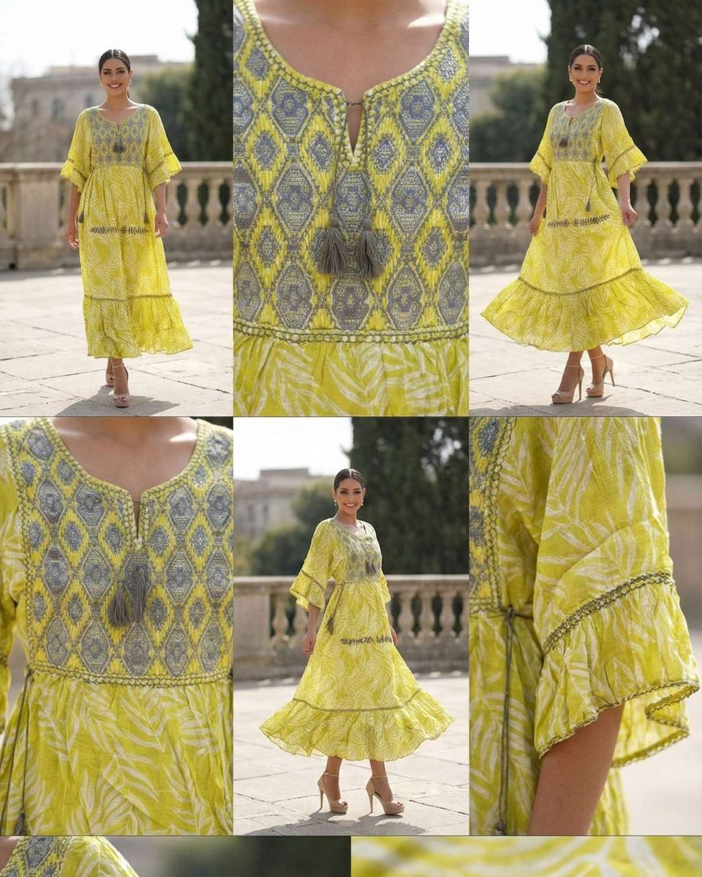 Vestido Estaciones | Lino Estampado Edición Limitada