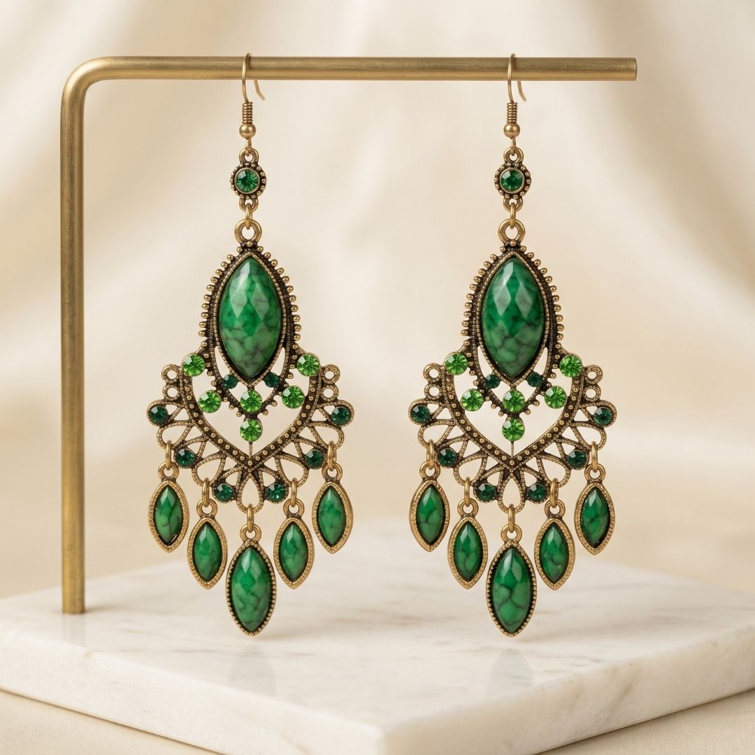 Aretes Carlota | Bronce Envejecido