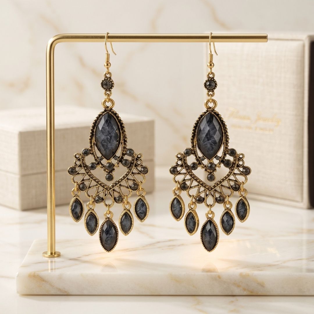 Aretes Carlota | Bronce Envejecido