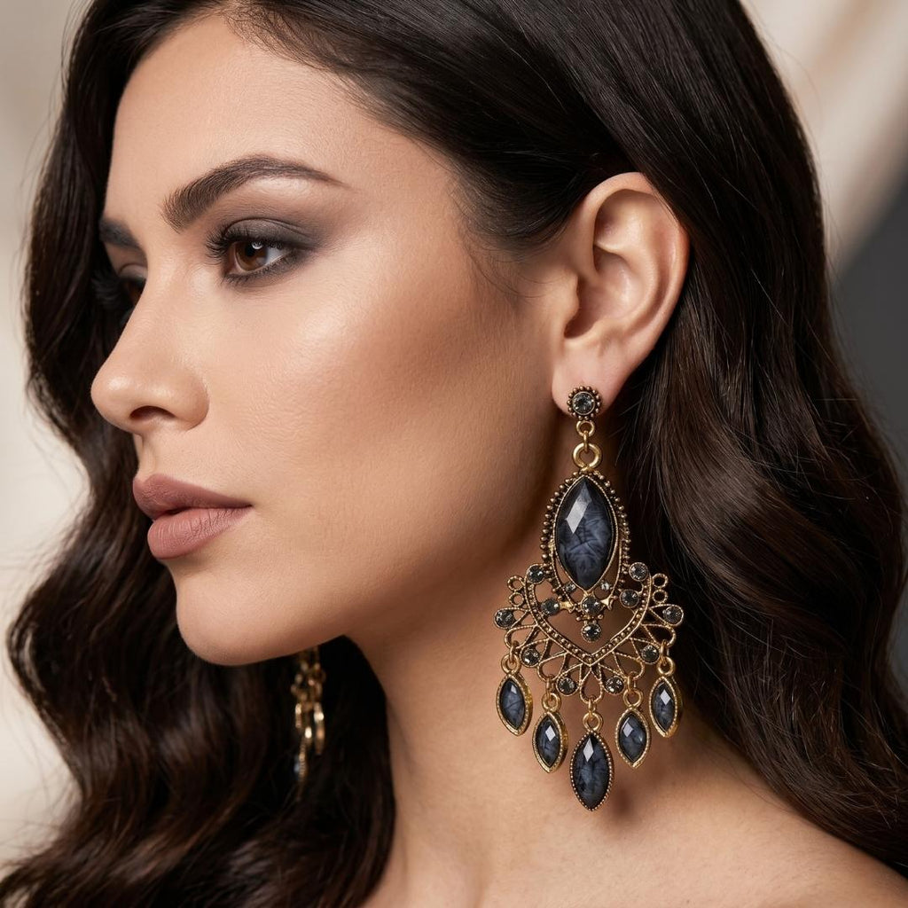 Aretes Carlota | Bronce Envejecido