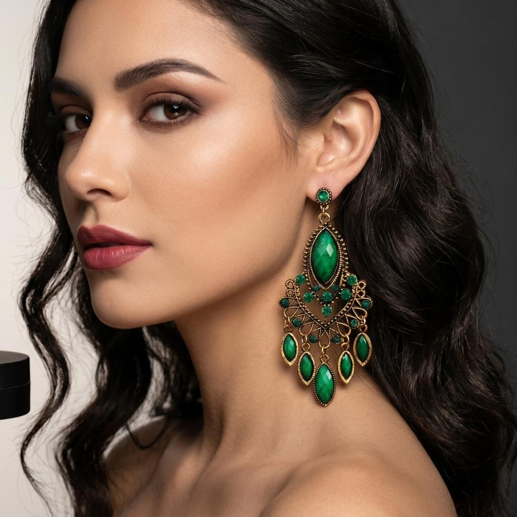 Aretes Carlota | Bronce Envejecido