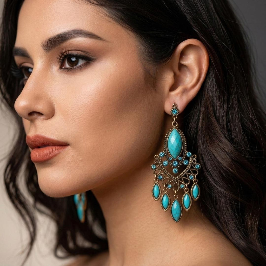 Aretes Carlota | Bronce Envejecido