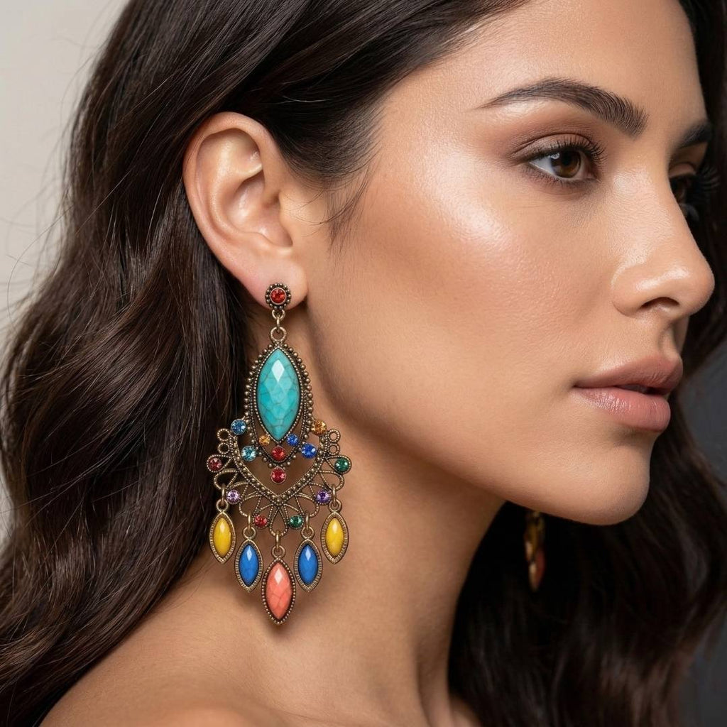 Aretes Carlota | Bronce Envejecido