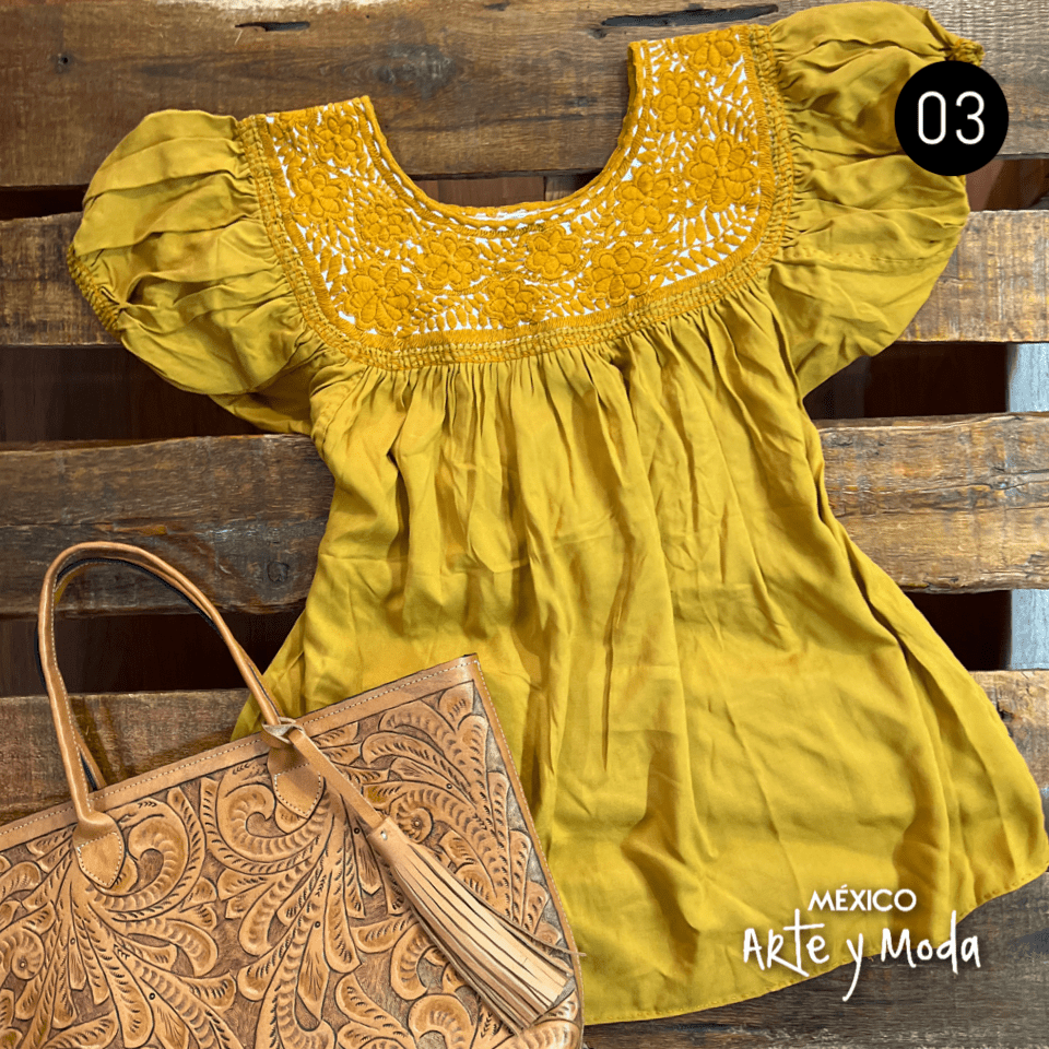 Blusa Aguacatenango Rayon - MÉXICO ARTE Y MODA - Blusa Bordada