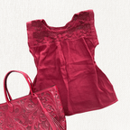 Blusa Brisa - MÉXICO ARTE Y MODA - Blusa Lisa