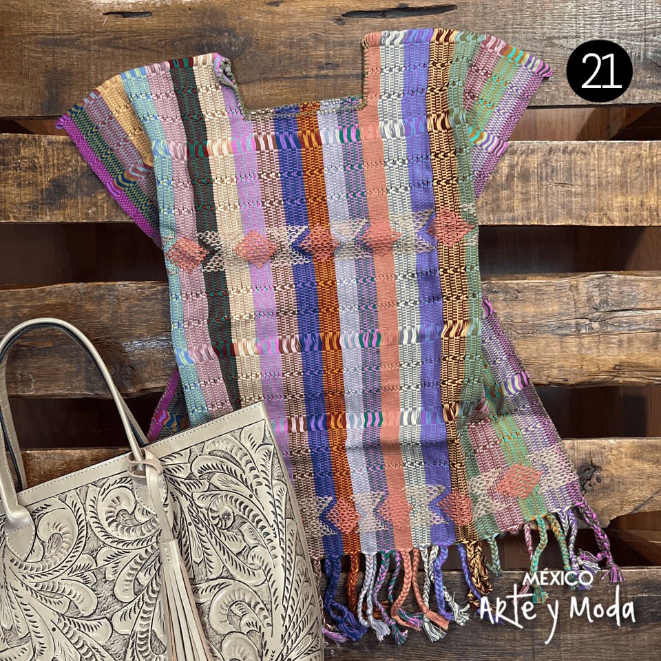 Blusa Brocado Doble - MÉXICO ARTE Y MODA - Blusa Bordada