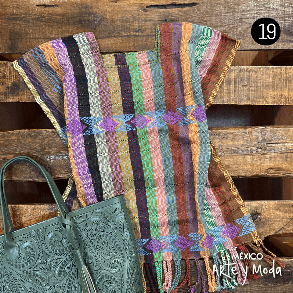 Blusa Brocado Doble - MÉXICO ARTE Y MODA - Blusa Bordada