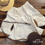 Blusa Campesina Calada - MÉXICO ARTE Y MODA - Blusa Bordada