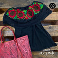 Blusa Campesina Zinac - MÉXICO ARTE Y MODA - Blusa Bordada