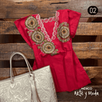 Blusa Cempoales - MÉXICO ARTE Y MODA - Blusa Bordada