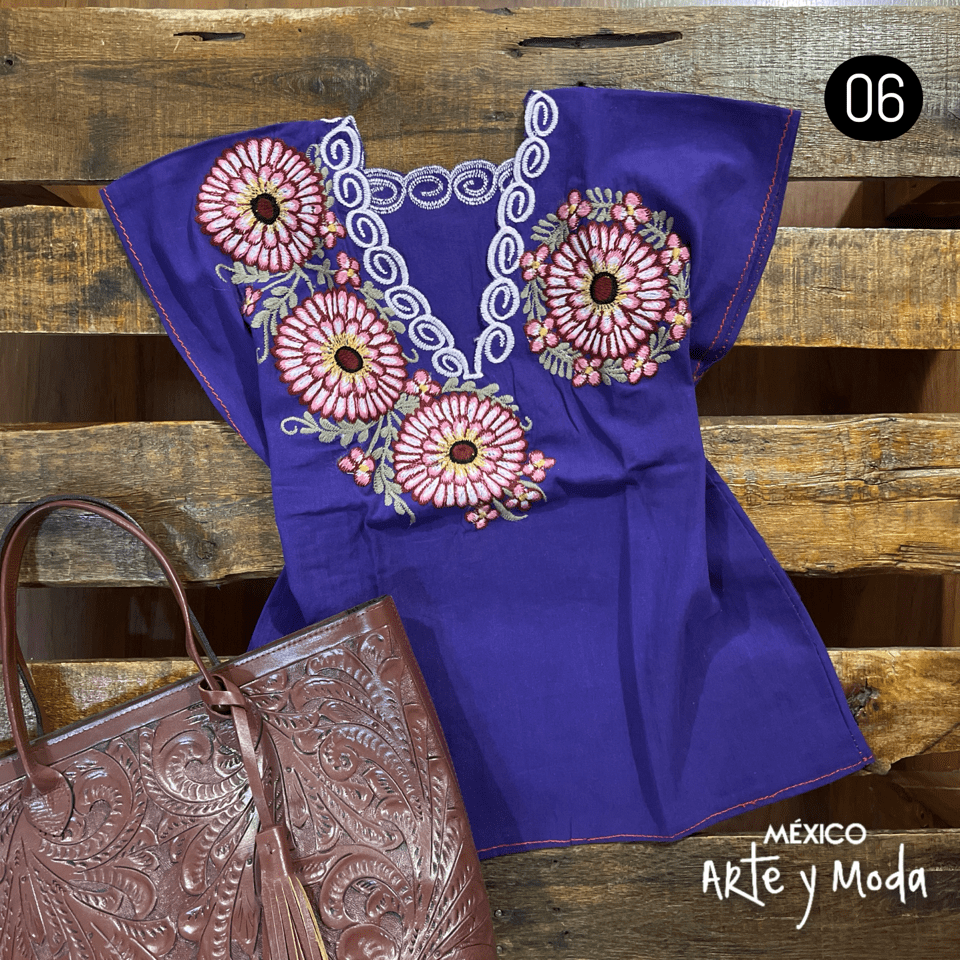Blusa Cempoales - MÉXICO ARTE Y MODA - Blusa Bordada