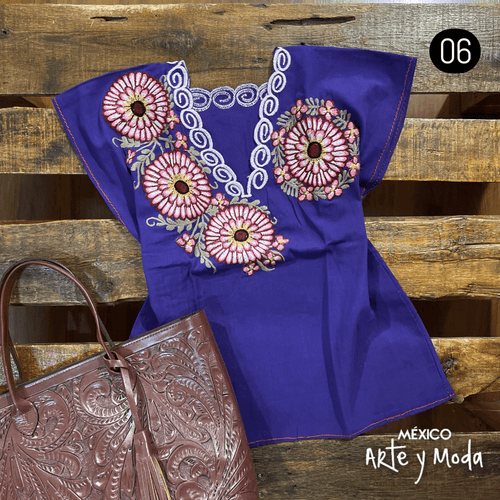 Blusa Cempoales - MÉXICO ARTE Y MODA - Blusa Bordada