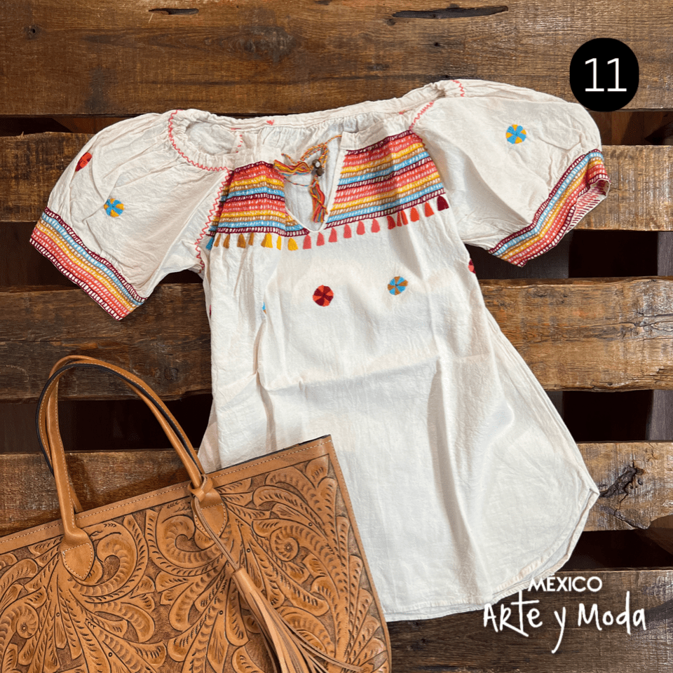 Blusa Chamula Jareta - MÉXICO ARTE Y MODA - Blusa Bordada