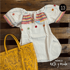 Blusa Chamula Jareta - MÉXICO ARTE Y MODA - Blusa Bordada