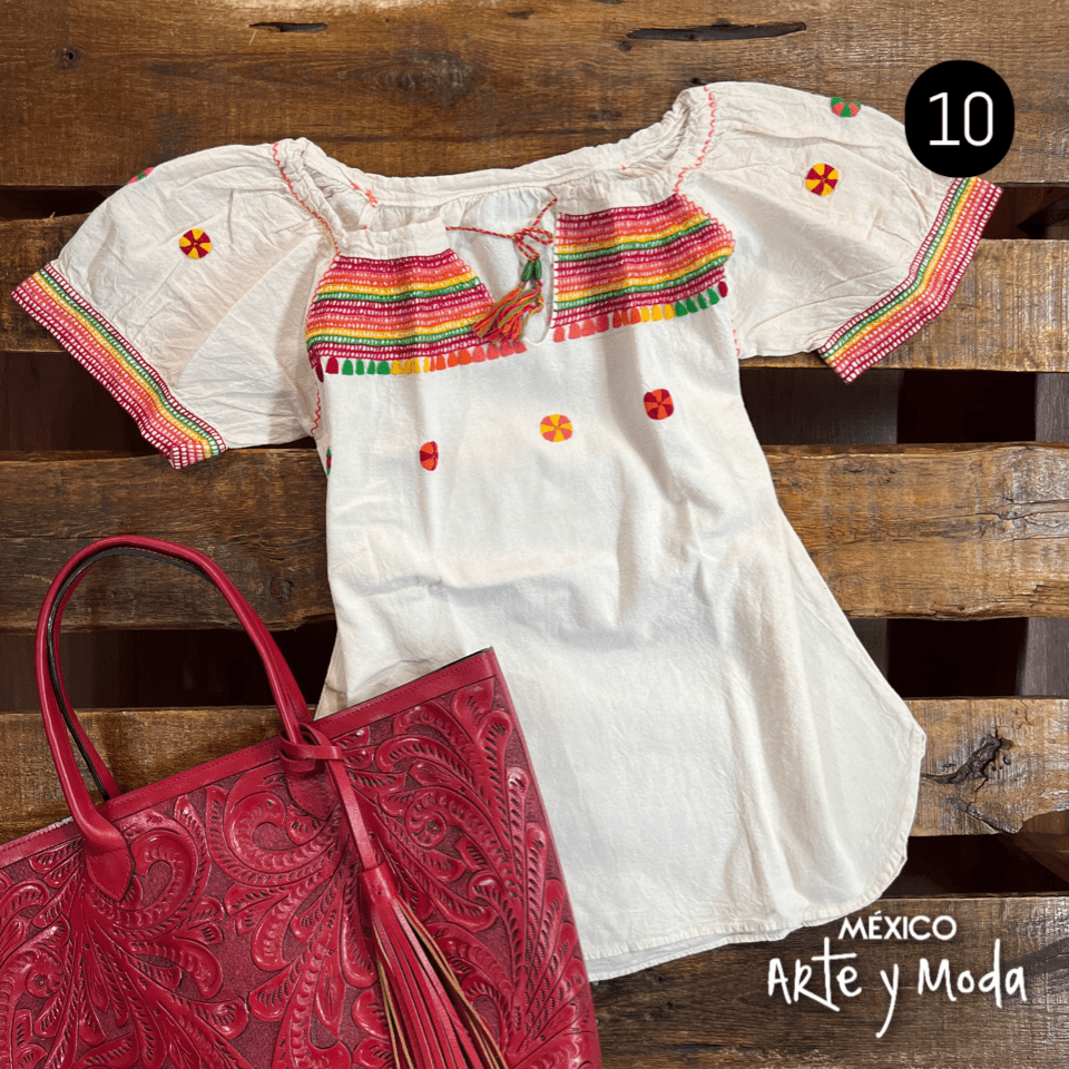 Blusa Chamula Jareta - MÉXICO ARTE Y MODA - Blusa Bordada