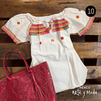 Blusa Chamula Jareta - MÉXICO ARTE Y MODA - Blusa Bordada