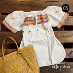 Blusa Chamula Jareta - MÉXICO ARTE Y MODA - Blusa Bordada
