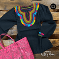Blusa Chamula Manga - MÉXICO ARTE Y MODA - Blusa Bordada
